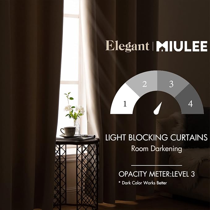 MIULEE Blackout Curtains 96 Inches Long - Image 2
