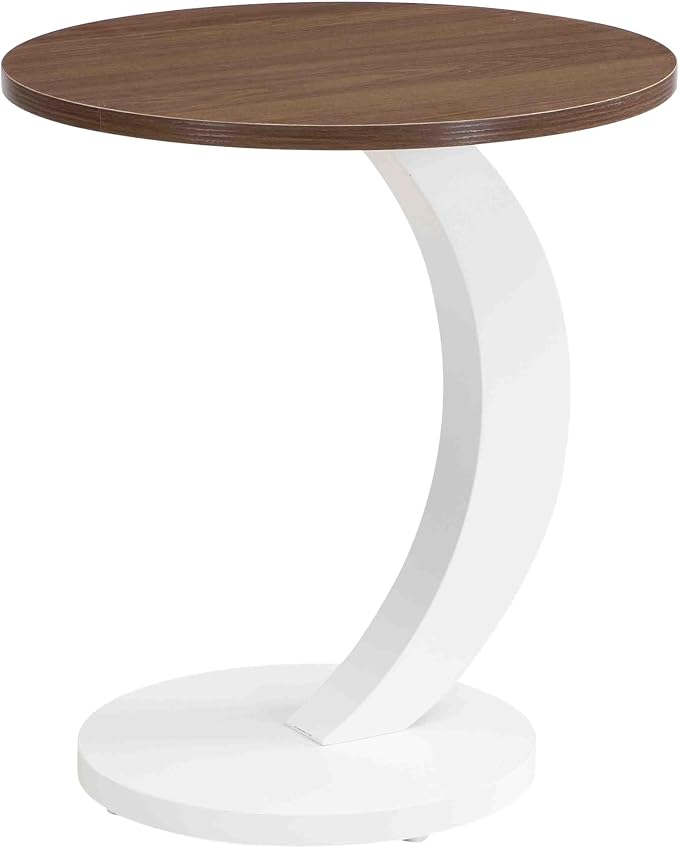 Modern Oval Coffee Table Set of 2, Wood Nesting Coffee Tables - Image 8