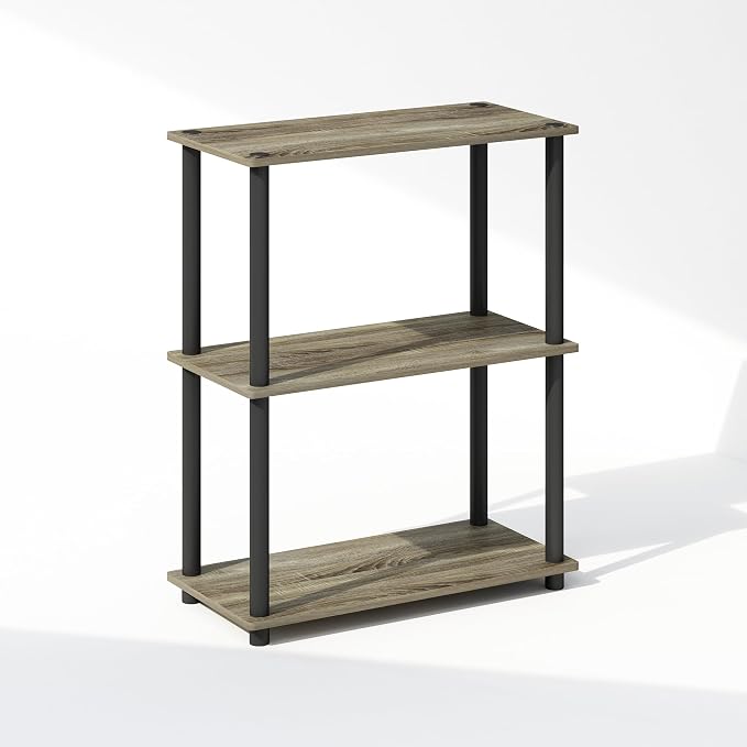 Furinno Turn-N-Tube Book Shelf, 3-Tier Bookshelf, Bookcase by Furinno-FitsYourSpaceFitsYourBudget