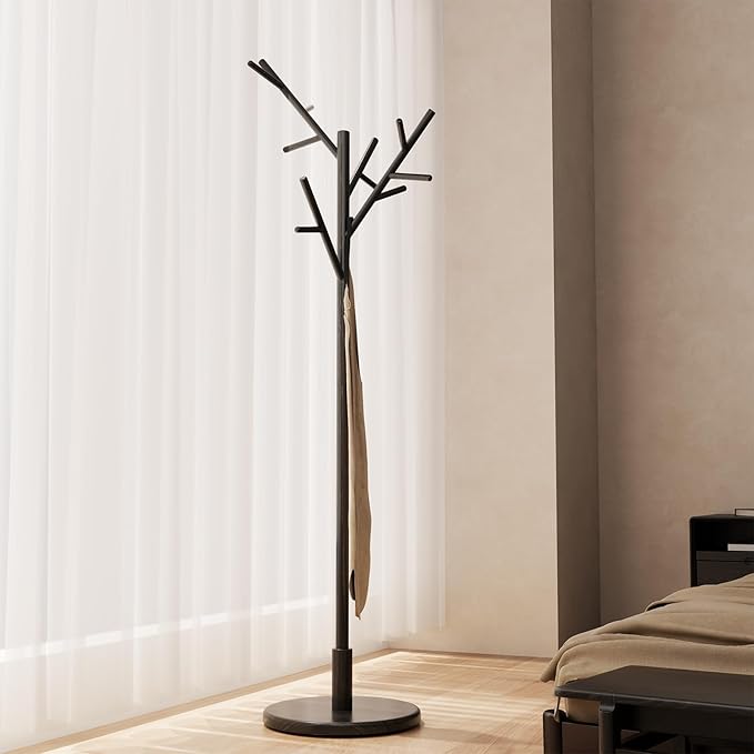 Muwuele Coat Rack, Solid Wood Coat Rack Freestanding by Muwuele