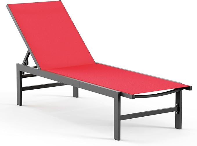 Vexwalx Outdoor Lounge Chair for Pool, Aluminum Chaise Lounge Chairs by Vexwalx