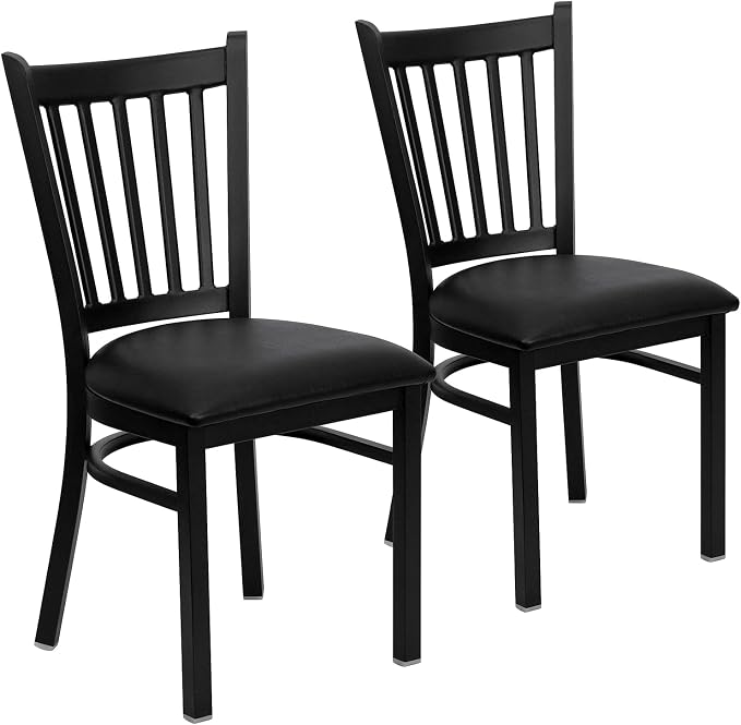 Flash Furniture Hercules Series Vertical Back Metal Restaurant Chairs, by FlashFurniture