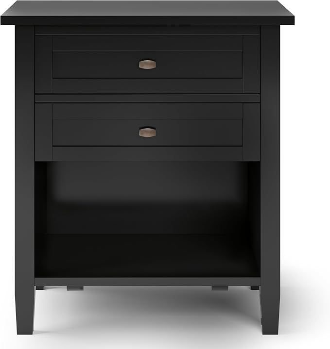 SIMPLIHOME Warm Shaker Bedside Table - Image 5