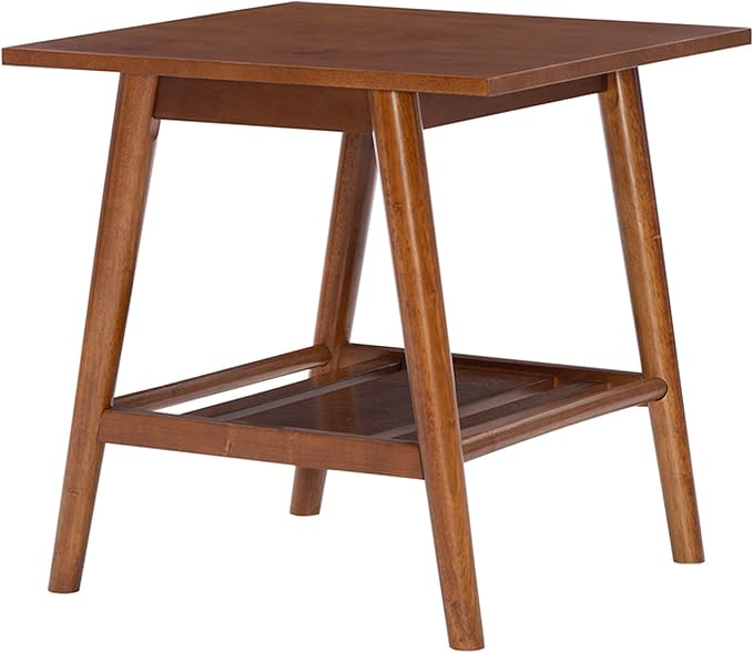 Linon Melissa Mid-Century Walnut End Table - Image 8