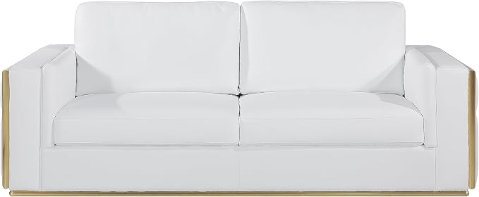 Blackjack Furniture Catania Modern Top Grain Italian Leather Sofa Set - Image 3