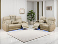 Leather Power Recliner Sofa Set, Living Room Furniture Sets, 2 Piece Reclining by LYfurniture
