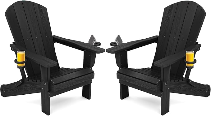 SERWALL HDPE Folding Adirondack Chair by SERWALL