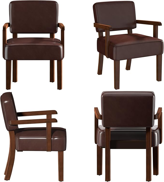 FAGAGA Accent Chair, PU Leather Living Room Chairs Oversize - Image 9
