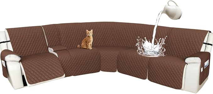 Arfntevss Recliner Sectional Couch Covers 1OO% Waterproof L Shape Sofa Cover by Arfntevss