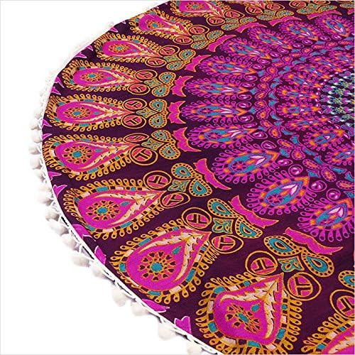 Mandala Floor Pillow Cover Meditation Cushion Seating Throw Hippie Round - Image 6