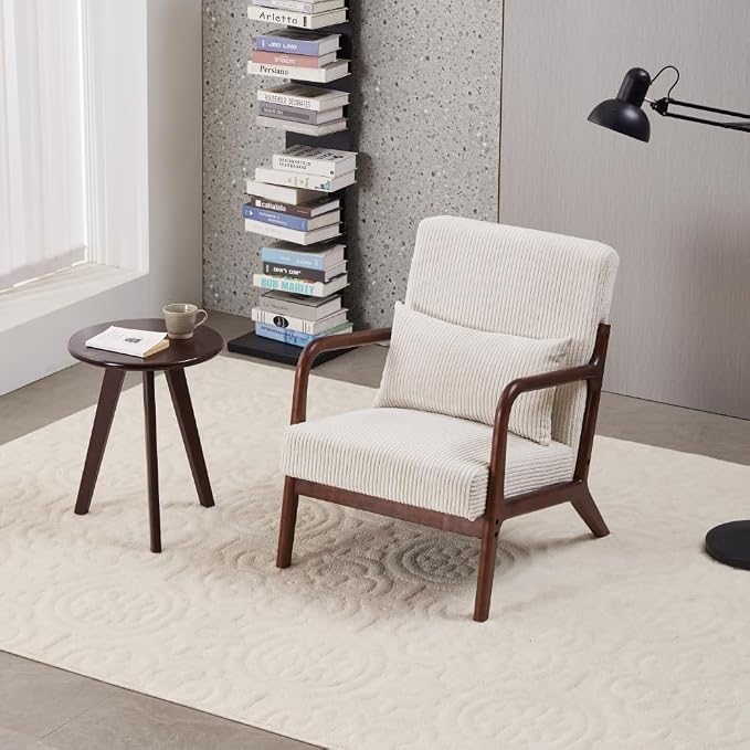Mid-Century Modern Accent Chair & Coffee Table Set by PlushNest