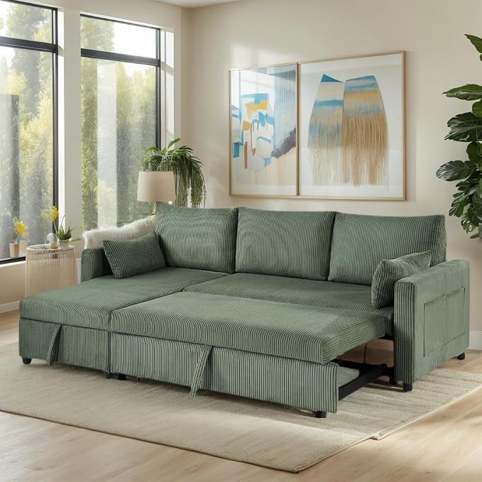Queen Sleeper Sofa, Convertible Sofa Bed - Image 11
