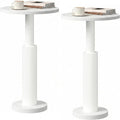 LAATOOREE Small Round Side Tables Set of 2, Drink Tables, Accent Coffee Tables by LAATOOREE
