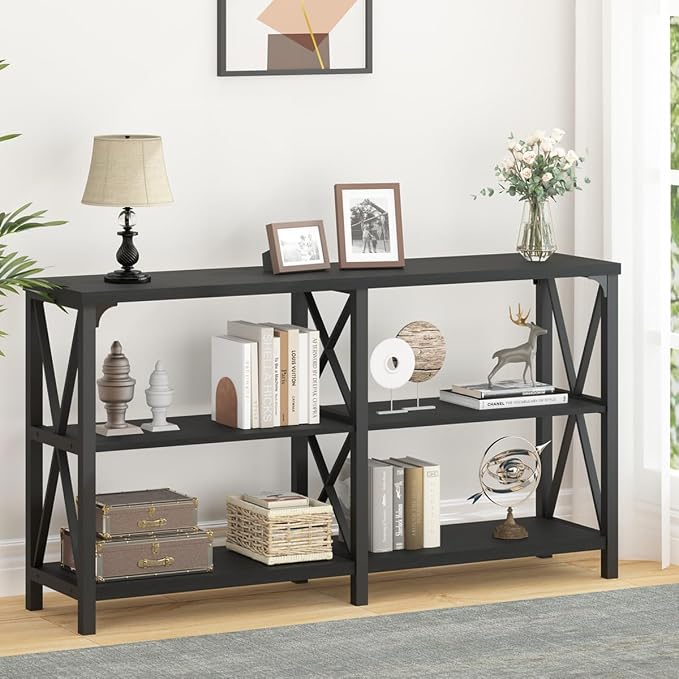 LVB Black Console Table, Modern Entryway Table - Image 9