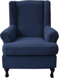 KRFOONN Wingback Chair Covers Slipcovers 2 Piece Stretch Wing Chair Covers by KRFOONN