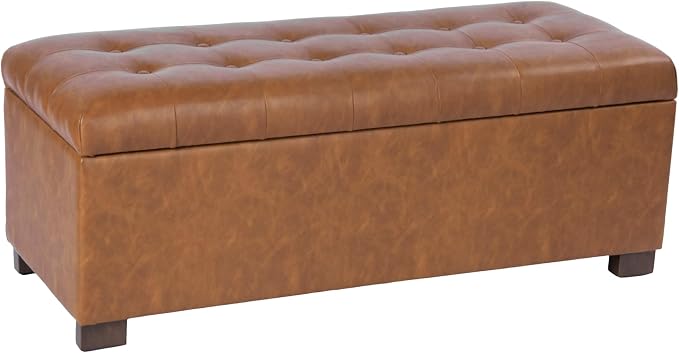 HomePop Large Tufted Storage Bench - Image 7