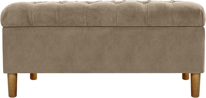 Homepop Home Decor | Tufted Ainsley Button Storage Ottoman Bench by HomePop