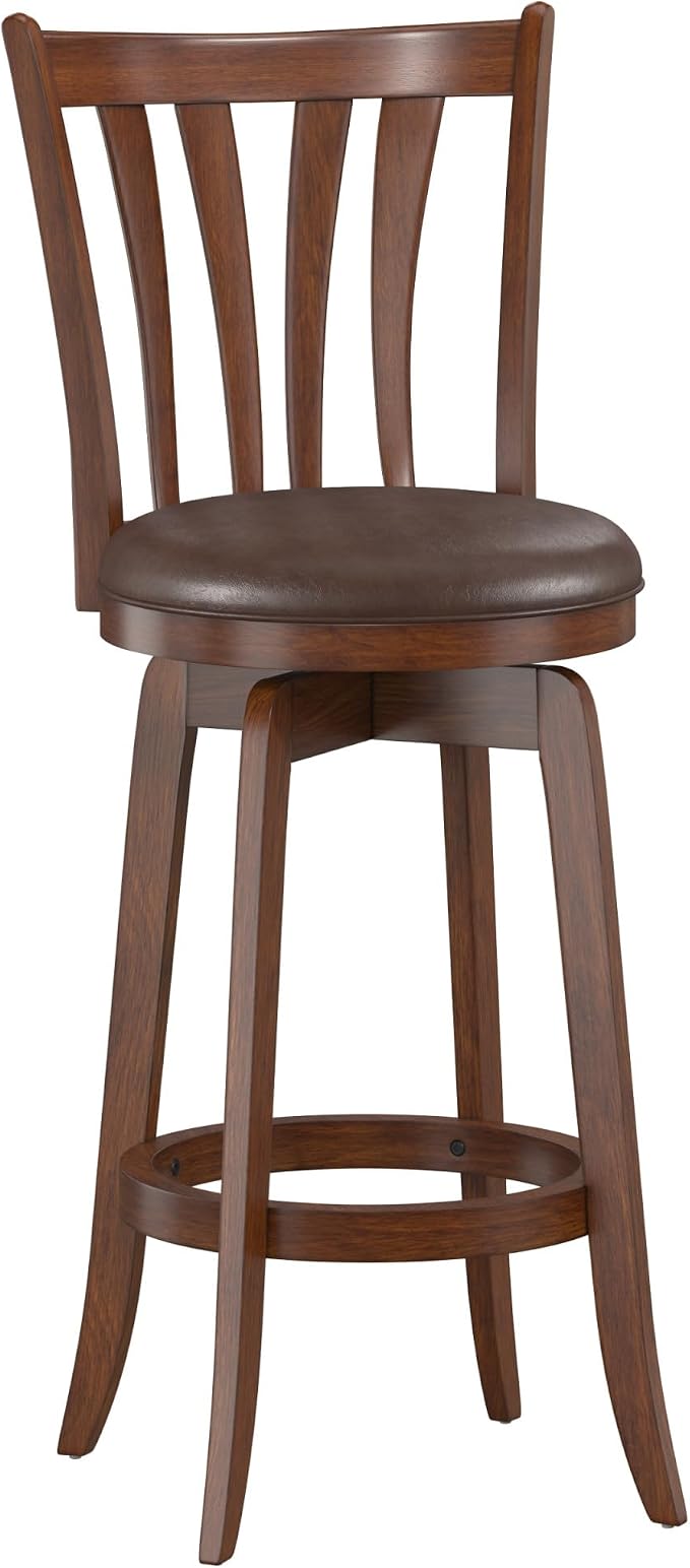Hillsdale 29.5" Savana Wood Swival Bar Height Stool by HillsdaleFurniture