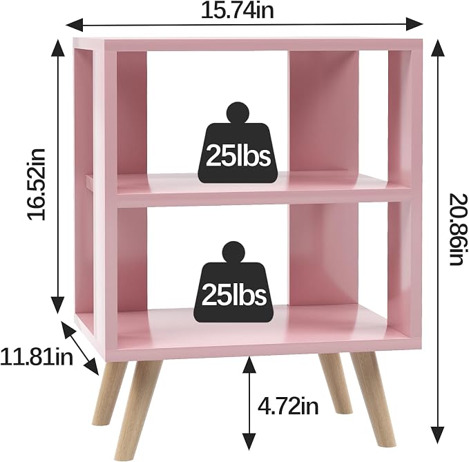 Aenuert Night Stand, Modern End Table - Image 2
