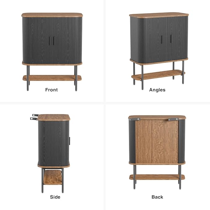 FiveWillowise Black Coffee Bar Cabinet - Image 9