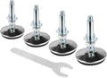 4 Set M8 Leveling Feet with 4-Pronged T Nut, Adjustable Leg Levelers Heavy Duty by Zernmiarder