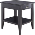 Leick Home Laurent End Table, Solid Wood, 1 Drawer, Bottom Display Shelf by LeickFurniture