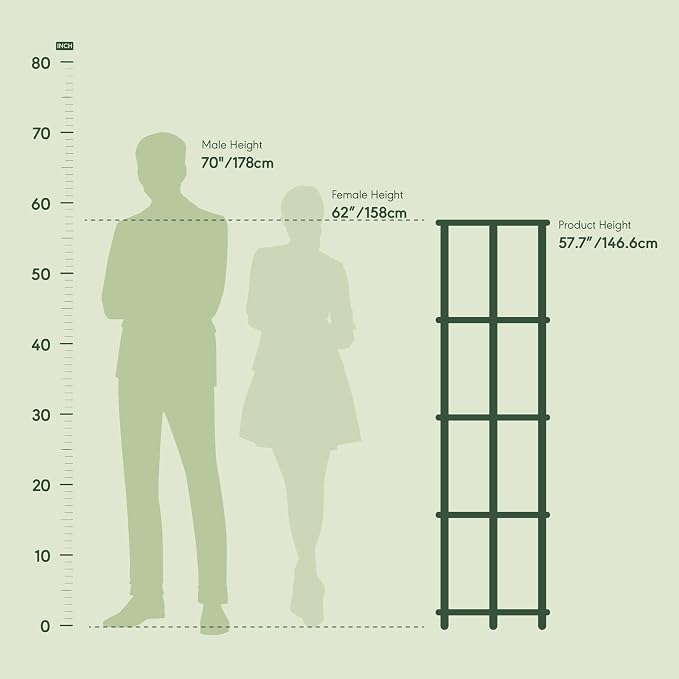 Furinno TURN-N-TUBE Corner Shelf Set of 2, 5-Tier Corner Bookshelf, Open - Image 3