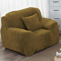 vctops 1-Piece Velvet Plush Stretch Chair Sofa Slipcover Soft Fuzzy Fluffy by vctops