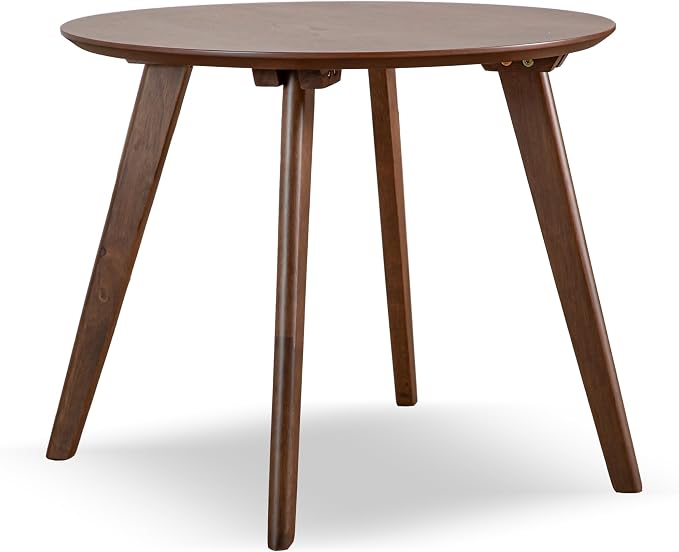 Furniture of America Callum Mid-Century Modern Solid Wood 2 Piece Brown Round - Image 12