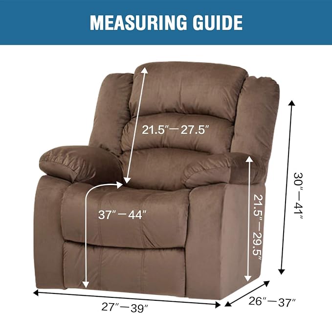H.VERSAILTEX Velvet Stretch Recliner Couch Covers 4-Pieces Style Recliner Chair - Image 7