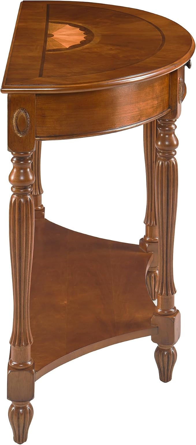 Solid Wood Semi-Circle Console Table - Image 6