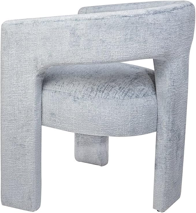 Jofran Gwen Jacquard Upholstered Accent Chair, Modern Luxury Plush Sculptural - Image 6
