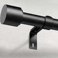 GEEBOBO Black Curtain Rods for Windows 120 to 170 Inch, 1 Inch Extra Long Heavy by GEEBOBO