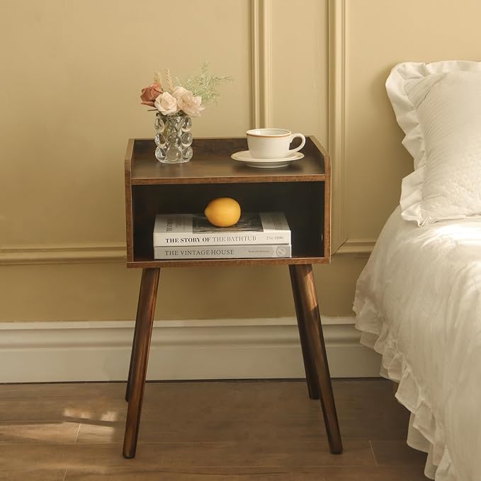 MaxSmeo Night Stand Set 2, Mid Century Modern Side Table Bedroom - Image 8