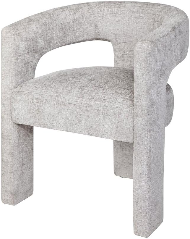 Jofran Gwen Jacquard Upholstered Accent Chair, Modern Luxury Plush Sculptural - Image 4