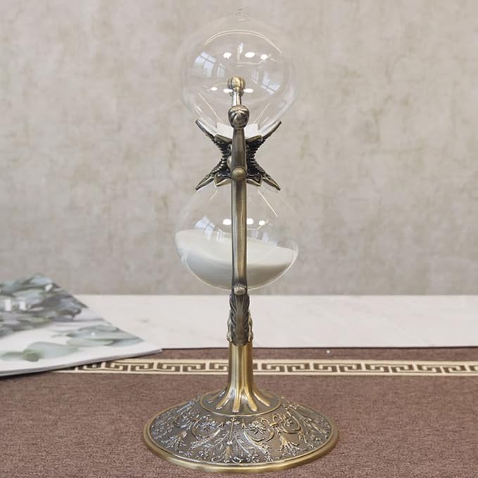 Hourglass Timer, 15 Minutes Hourglass Timer, Hourglass Desk Decor，Embossed - Image 3