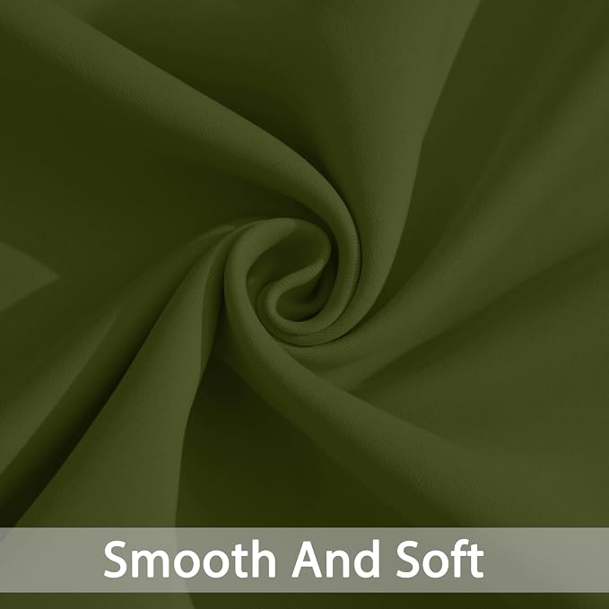 Yakamok Olive Green Blackout Curtains 63 Inches Length - Image 5