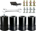 4 Inch Metal Adjustable Bed Base Frame Leg Replacement Heavy Duty Extra Height by Unknown