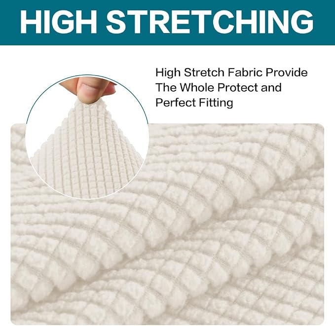 Turquoize Stretch Sofa Slipcover 2 Pieces Sofa Cover Couch Cover - Image 4