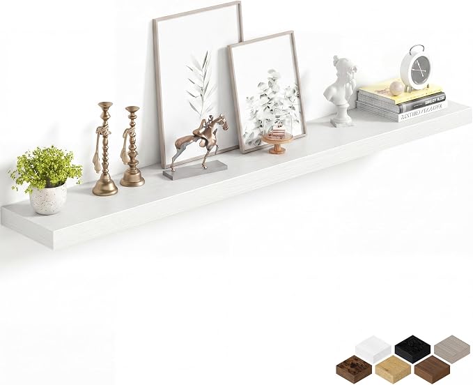 Fun Memories 55Inch Long Floating Shelves, 8 Inch Deep Shelves by FunMemories