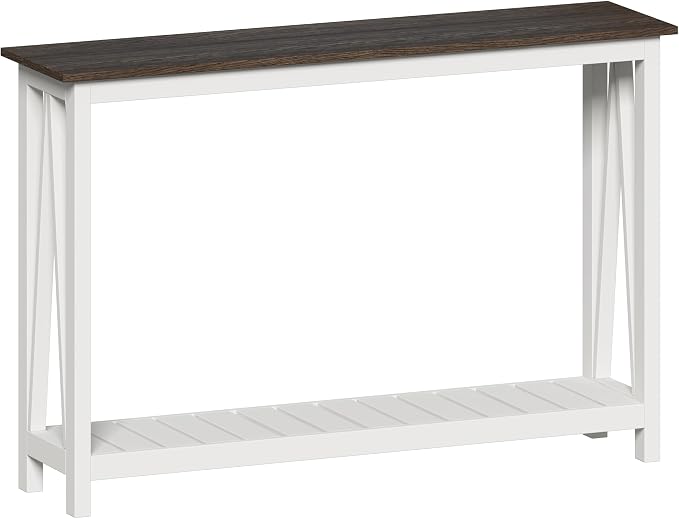 ChooChoo Farmhouse Console Table, Rustic Vintage Narrow Sofa Table - Image 6