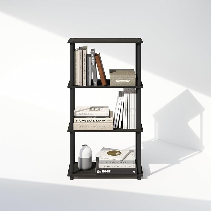 Furinno Turn-N-Tube Book Shelf, 4-Tier Bookshelf, Bookcase - Image 7