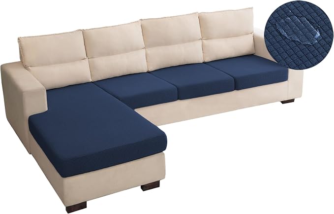Water Repellent Sectional Couch Cushion Covers L Shaped Sofa by TOPYUMH