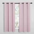 NICETOWN Baby Pink Blackout Curtains 40 inches Length by NICETOWN