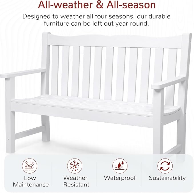 Stoog 3 Pieces All-Weather Patio Furniture Set, Include 2 Outdoor Chairs and 1 - Image 4