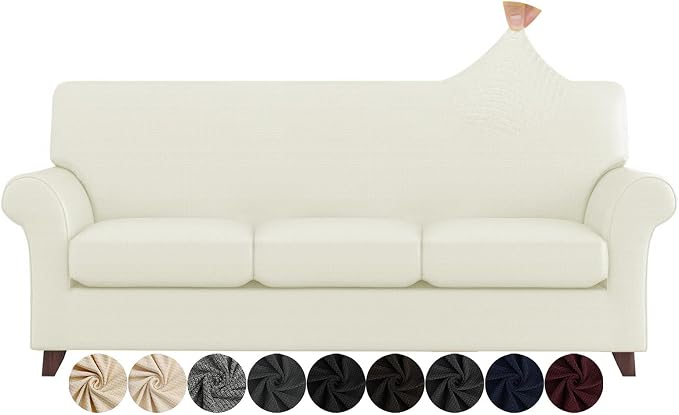 ZNSAYOTX 4 Piece Sofa Covers for Living Room Anti Slip Stretch Couch Covers for by ZNSAYOTX