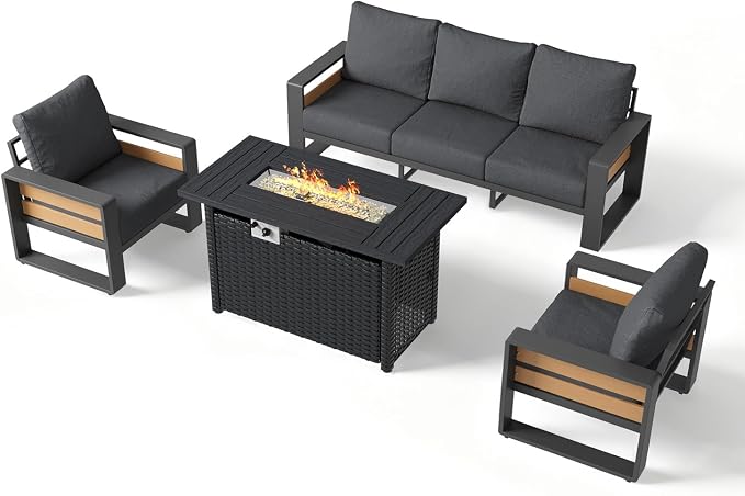 Aoxun Aluminum Patio Furniture Set - Image 8
