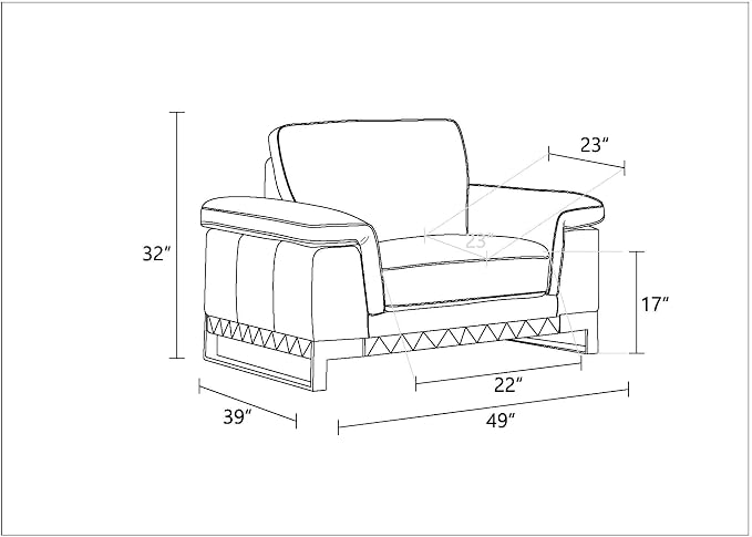 Blackjack Furniture Weston Collection Italian Leather Living Room Chair - Image 11