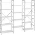 SUPERJARE Triple Bookshelf, Bookcase by SUPERJARE