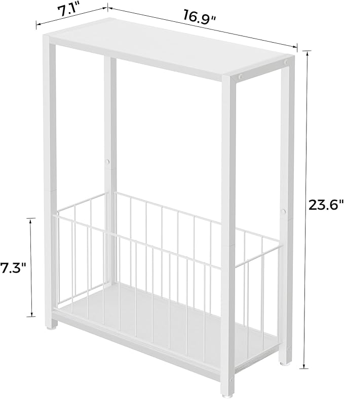 Homleke Narrow Side Tables Set of 2 - Image 3